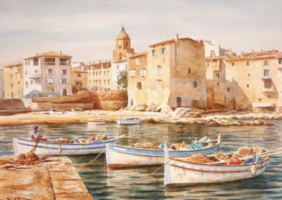 Aquarelle de François Beaumont, stages d’aquarelle, huile et carnet de voyage en Provence et au Maroc.