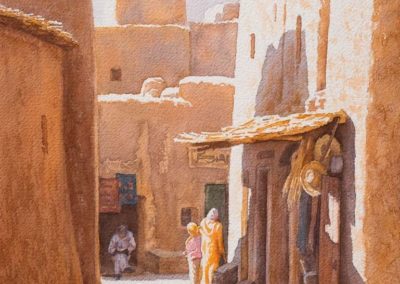 Aquarelle de François Beaumont, stages d’aquarelle, huile et carnet de voyage en Provence et au Maroc.