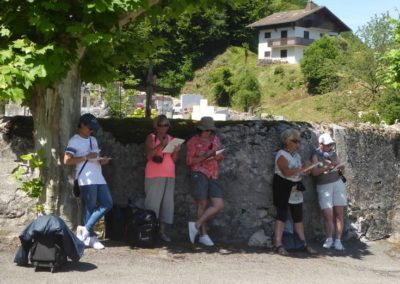 Stage aquarelle et carnet de voyage à Novel Haute Savoie avec François Beaumont