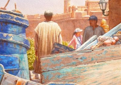 Aquarelle de François Beaumont, stages d’aquarelle, huile et carnet de voyage en Provence et au Maroc.