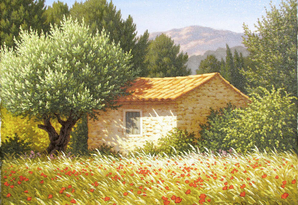 Pas à pas Huile « Cabanon »